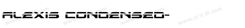 Alexis Condensed字体转换
